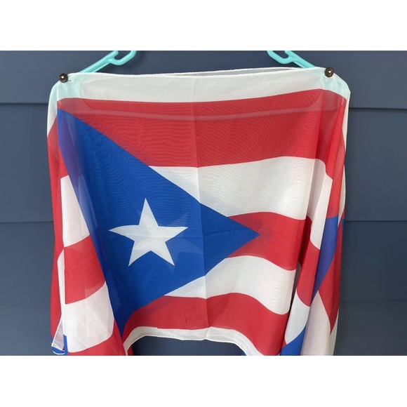 Puerto Rico Flag - Cover Up/Button Tunic - Picture 5 of 7